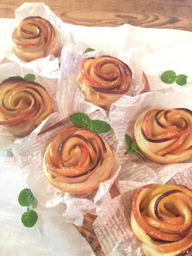 薔薇バラのアップルパイ♡
